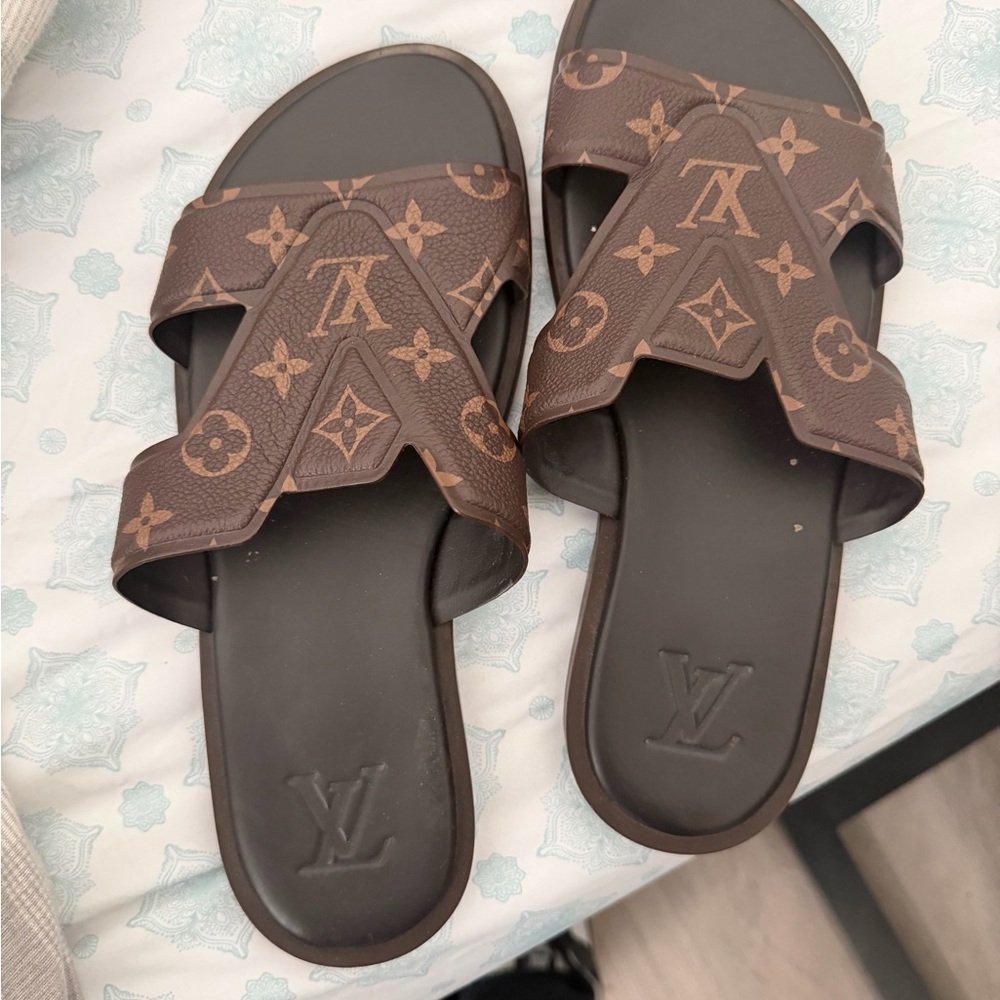 Louis Vuitton Brown Monogram Sandals